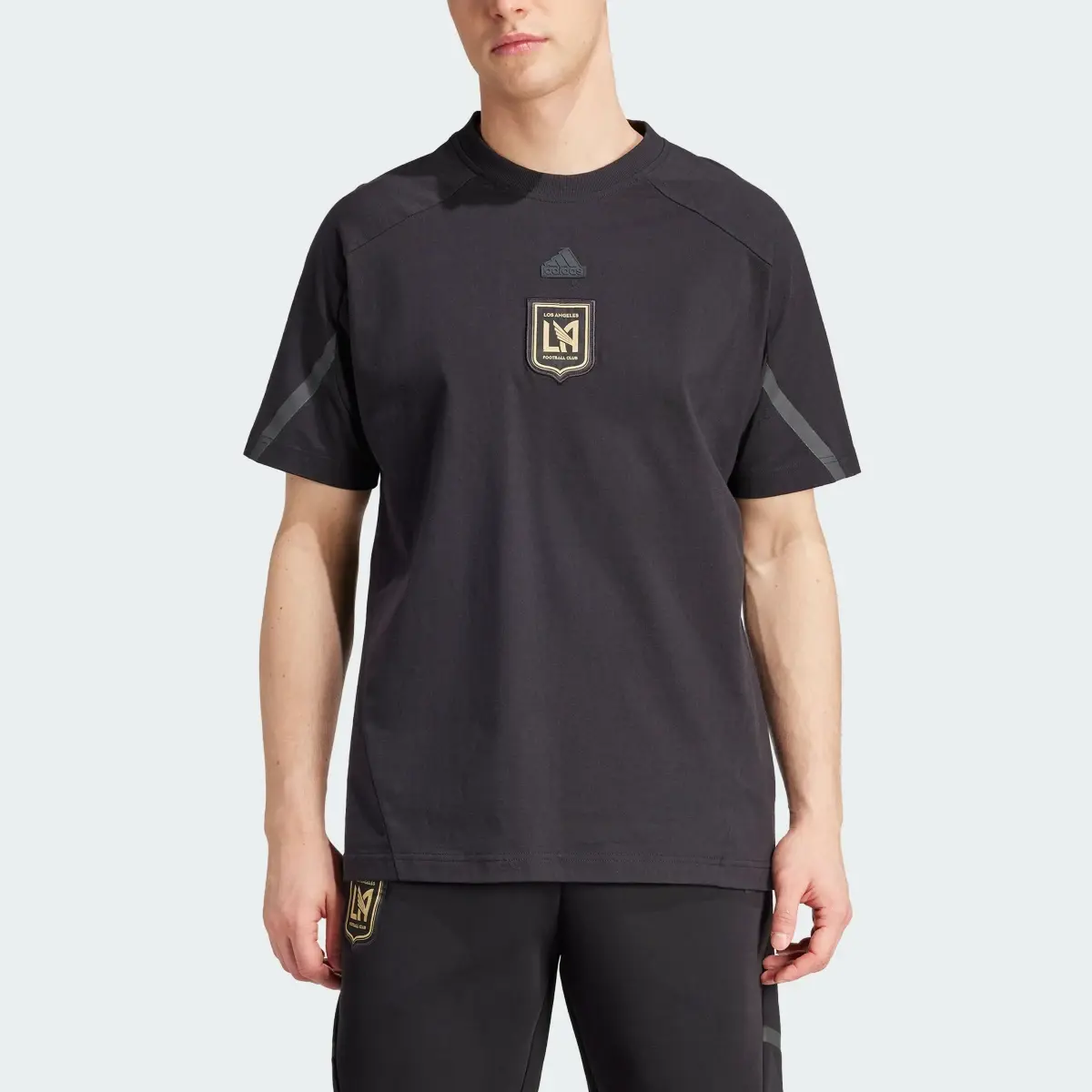 Adidas Los Angeles FC Designed for Gameday Travel Tee. 1