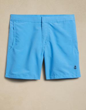 retromarine &#124 Solid 6" Swim Short blue