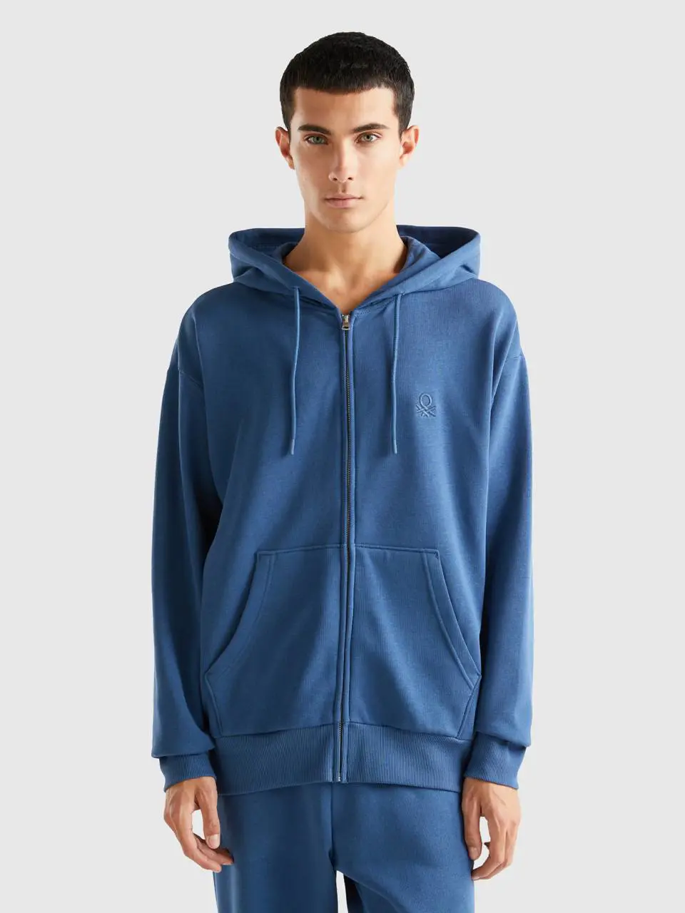 Benetton warm hoodie with zip. 1