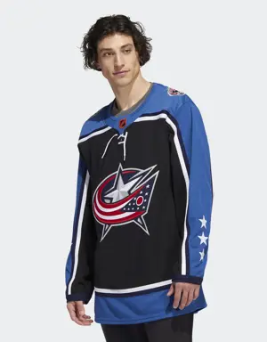 Blue Jackets Authentic Reverse Retro Wordmark Jersey