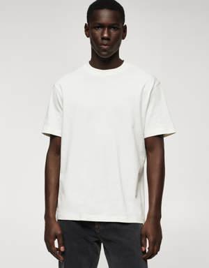 Mango Relaxed fit cotton t-shirt