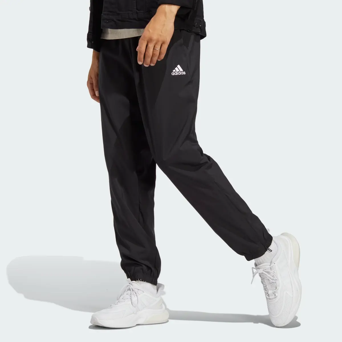 Adidas AEROREADY Essentials Stanford Elastic Cuff Small Logo Pants. 1