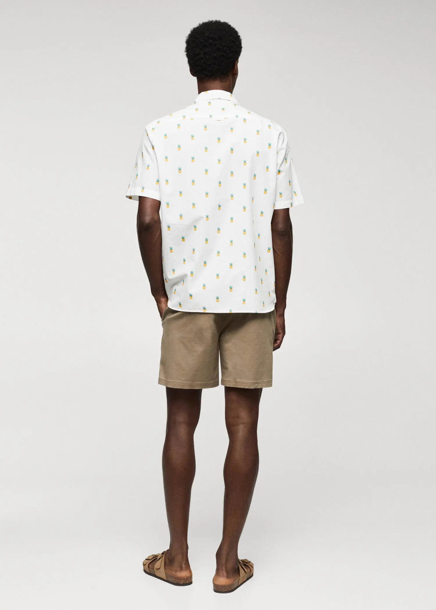 Mango 100% cotton shirt with pineapple print. 3