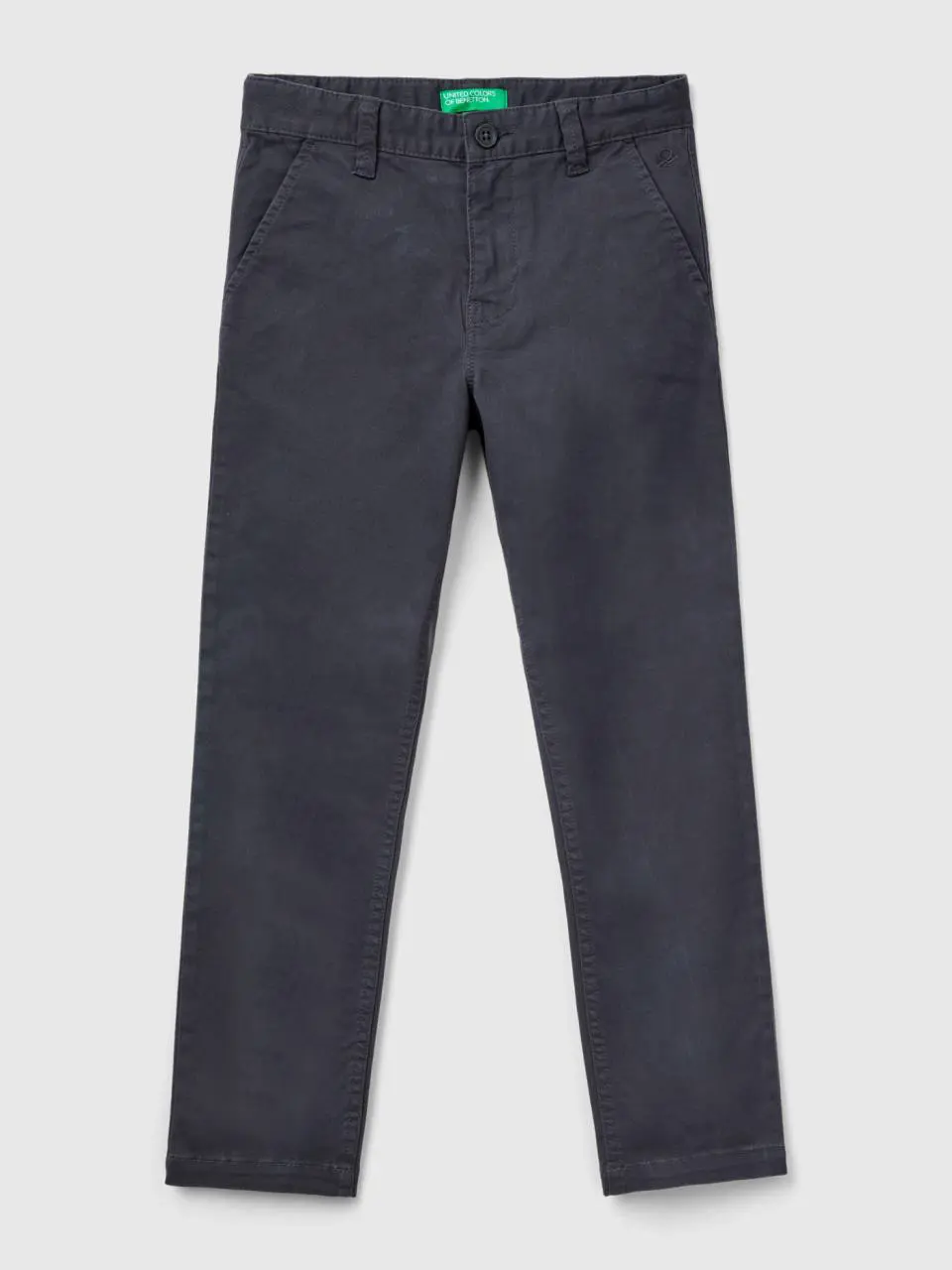 Benetton slim fit chinos in stretch cotton. 1