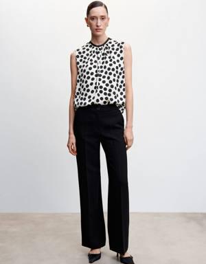Polka-dot print blouse