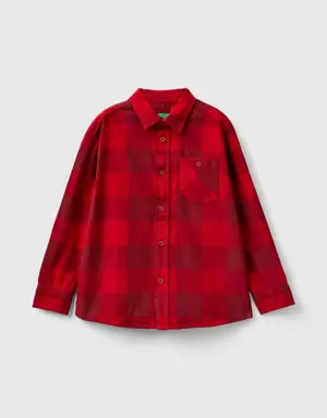 plaid shirt in 100% cotton