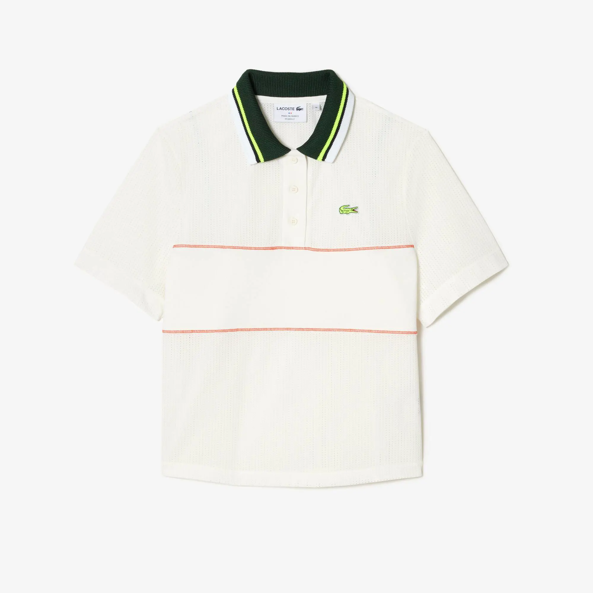 Lacoste Women’s Organic Cotton French Made Loose Cut Polo. 2