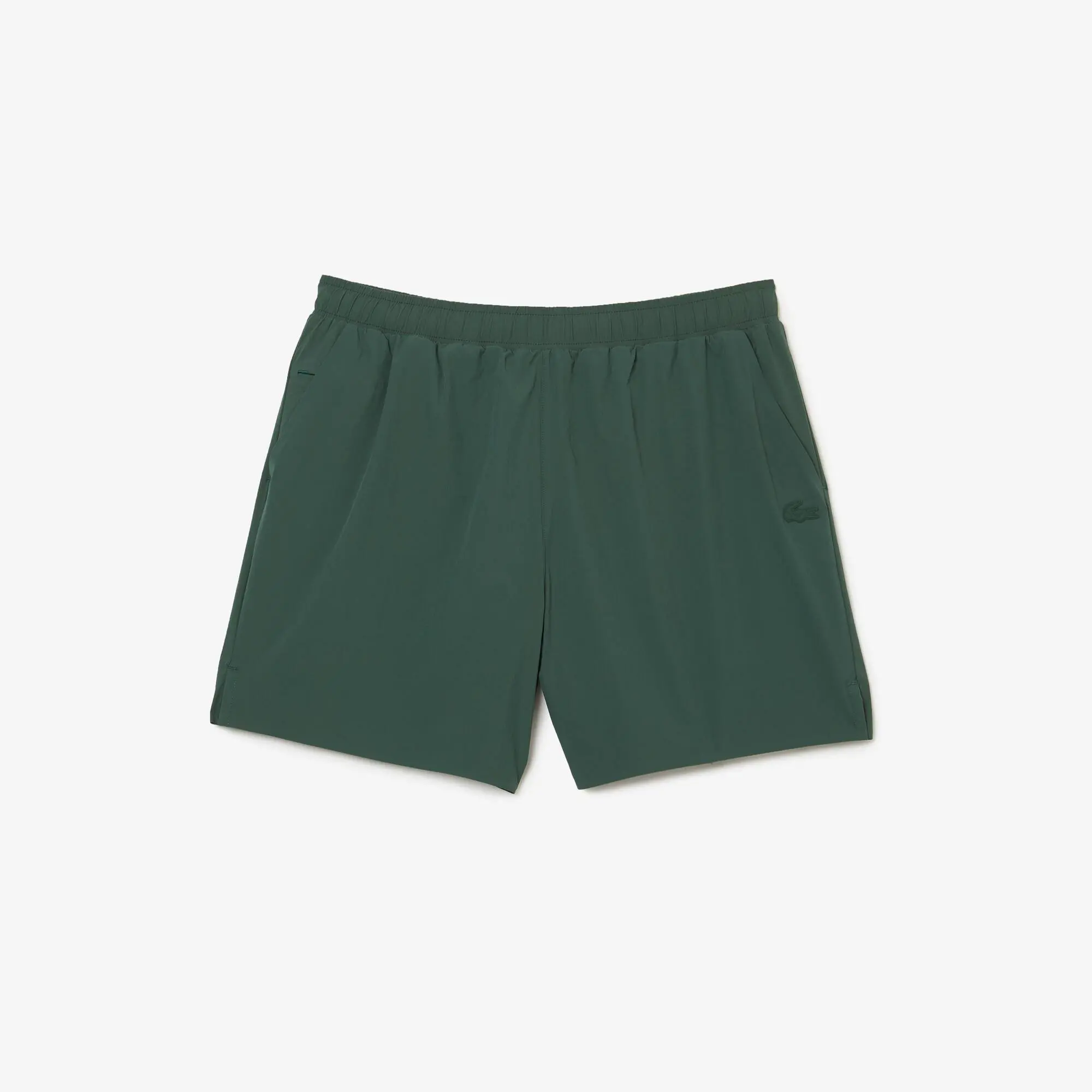 Lacoste Short de bain léger court uni avec boxer intégré. 2