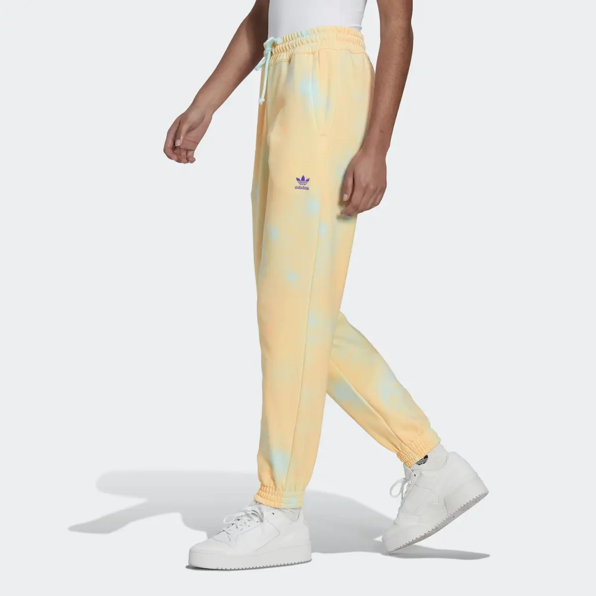 Adidas Allover Print Cuffed Joggers. 2