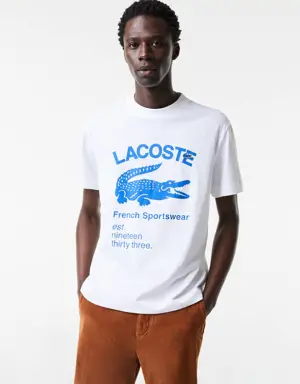Lacoste Playera con Cocodrilo Lacoste Corte Relajado para Hombre