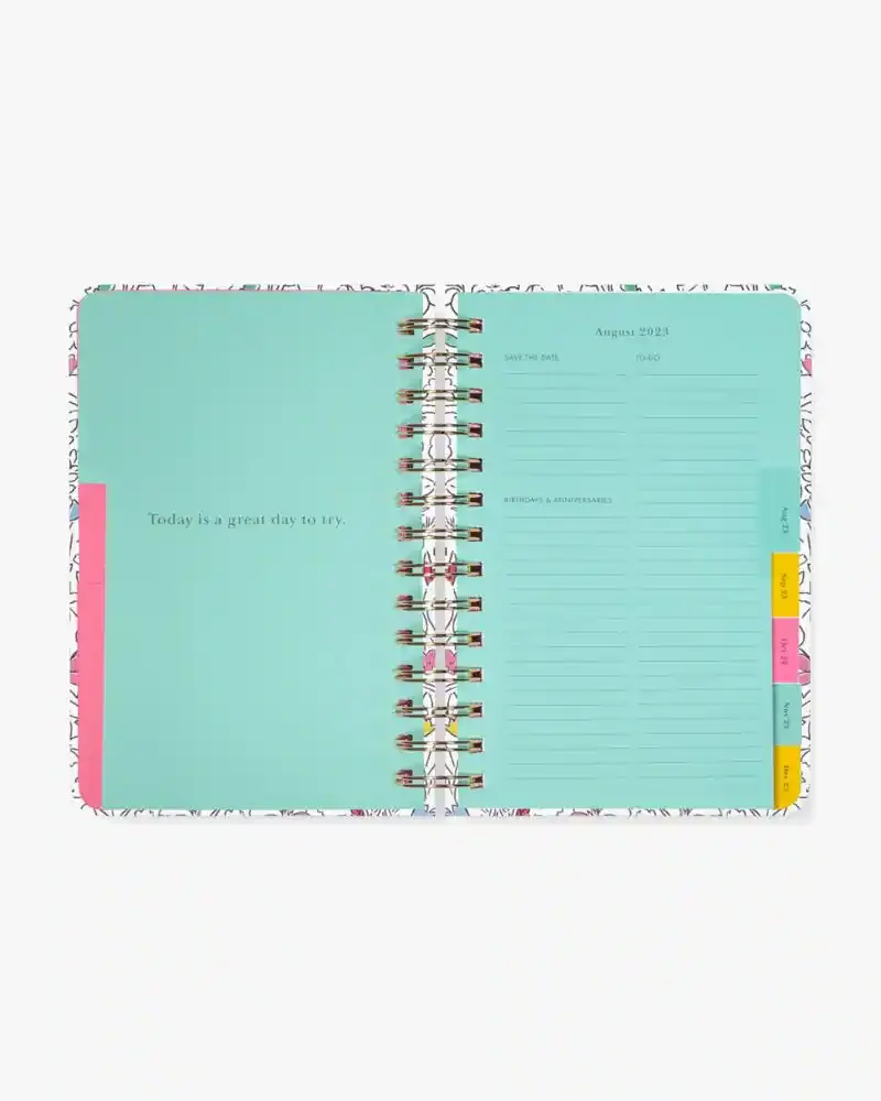 Kate Spade Tropical Flora 2023-24 17-Month Medium Planner. 2