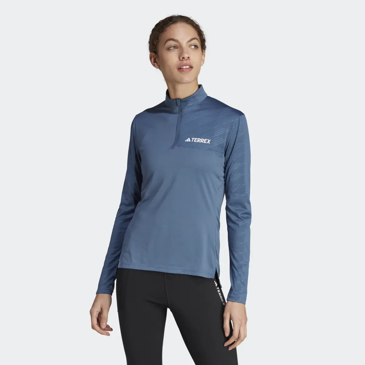 Adidas Terrex Multi Half-Zip Long Sleeve Tee. 2