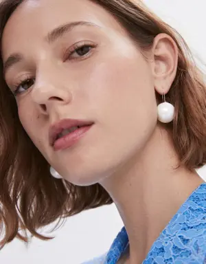 Pearl crystal earrings