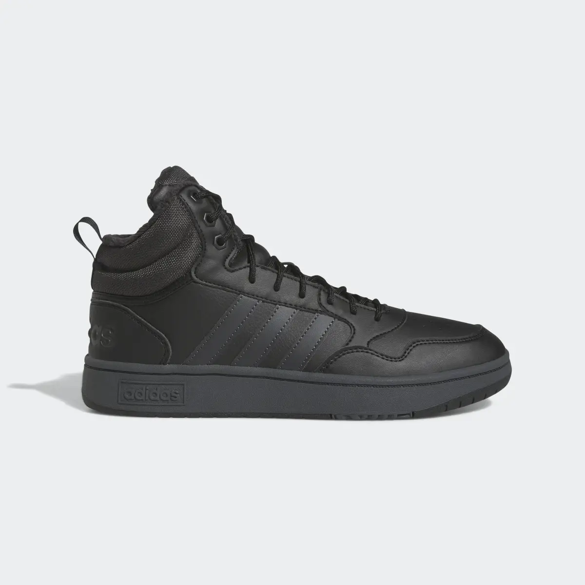 Adidas Hoops 3.0 Mid Lifestyle Basketball Classic Fur Lining Winterized Shoes. 2