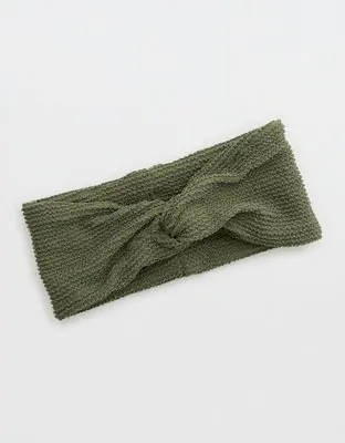 American Eagle Shine Crinkle Swim Headband. 1