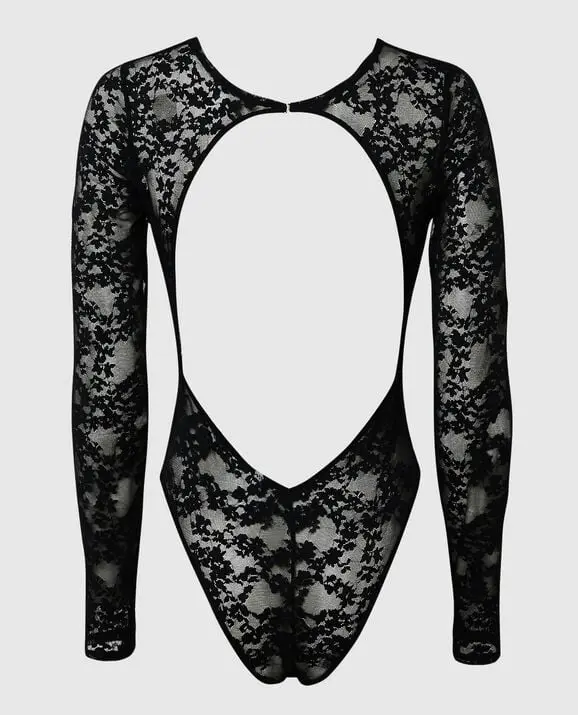 La Senza Long Sleeve Lace Bodysuit. 3