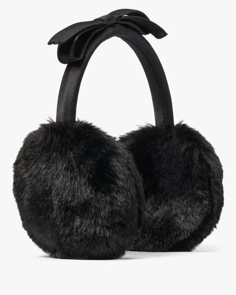 Kate Spade Shoelace Bow Earmuffs. 2