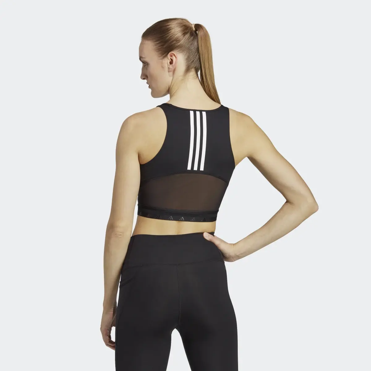 Adidas AEROREADY Hyperglam Crop Tank Top. 3