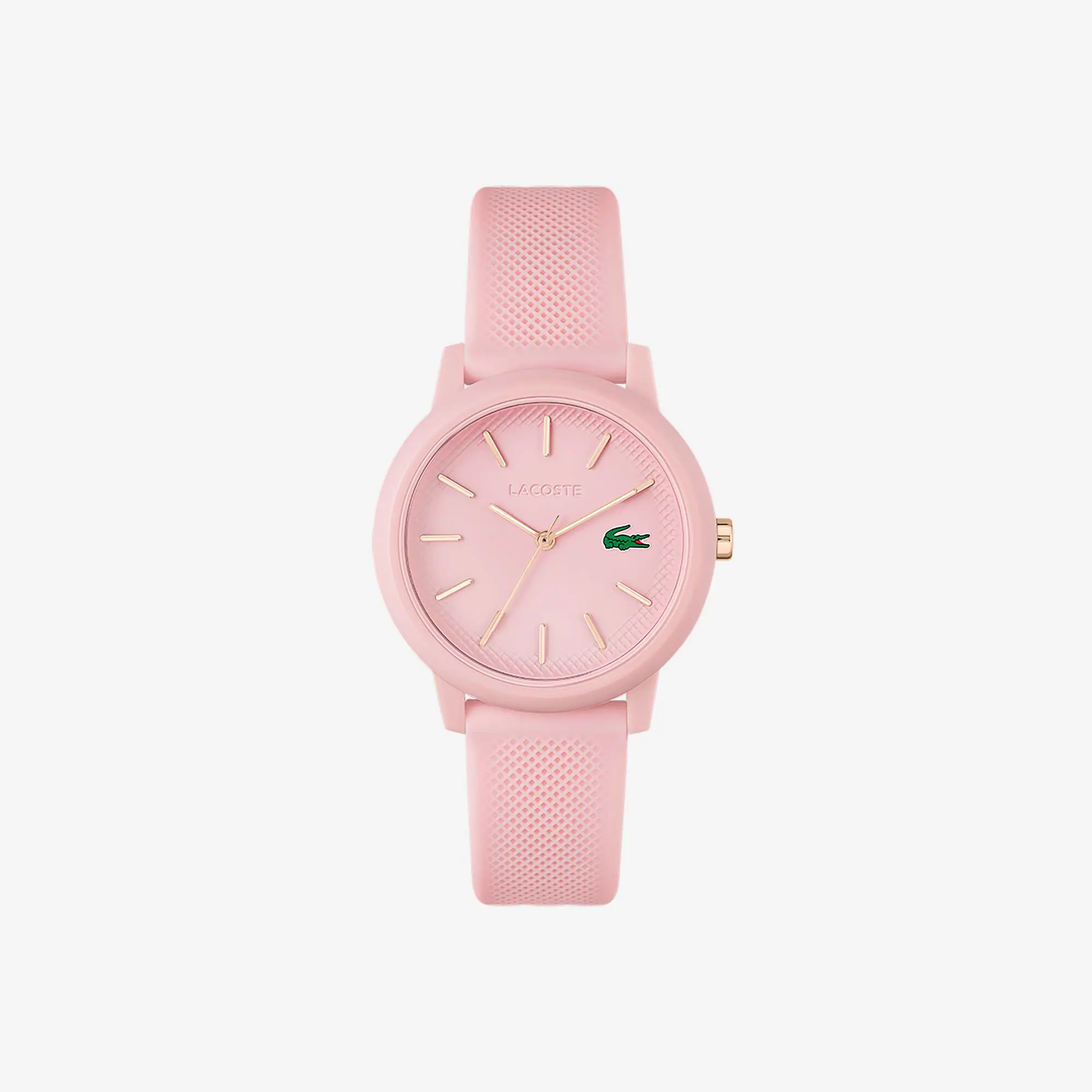 Lacoste Women's Lacoste.12.12 Pink Silicone Strap Watch. 1