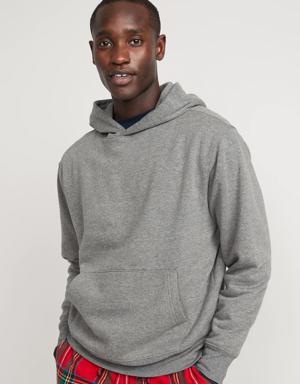 Oversized Thermal-Lined Pullover Hoodie for Men gray