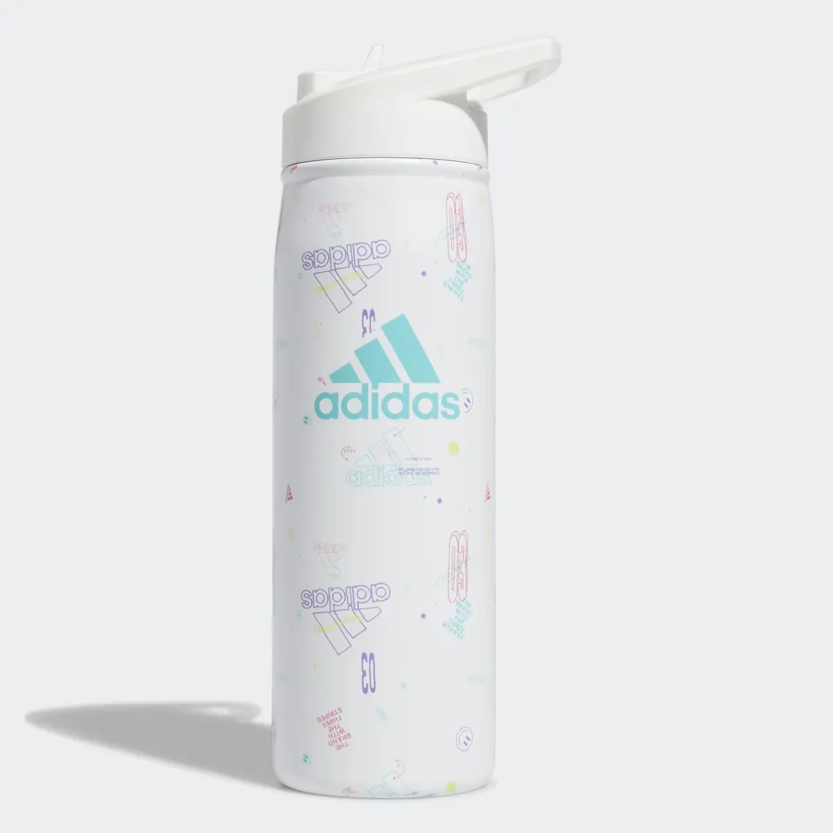 Adidas Steel Straw Metal Bottle 600 ML. 1