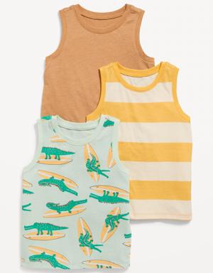 Old Navy 3-Pack Unisex Printed Tank Top for Toddler pink