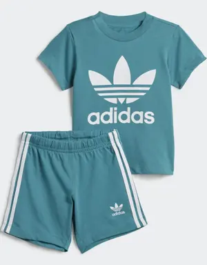 Adidas Trefoil Shorts Tee Set