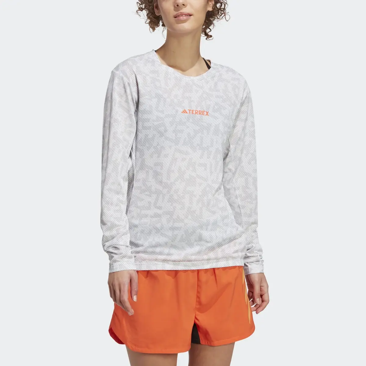 Adidas Terrex Trail Running Long Sleeve Tee. 1