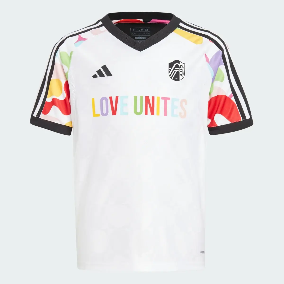 Adidas St. Louis CITY SC Pride Pre-Match Jersey. 1