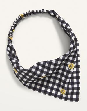 Old Navy Soft-Woven Headscarf Wrap for Kids clear