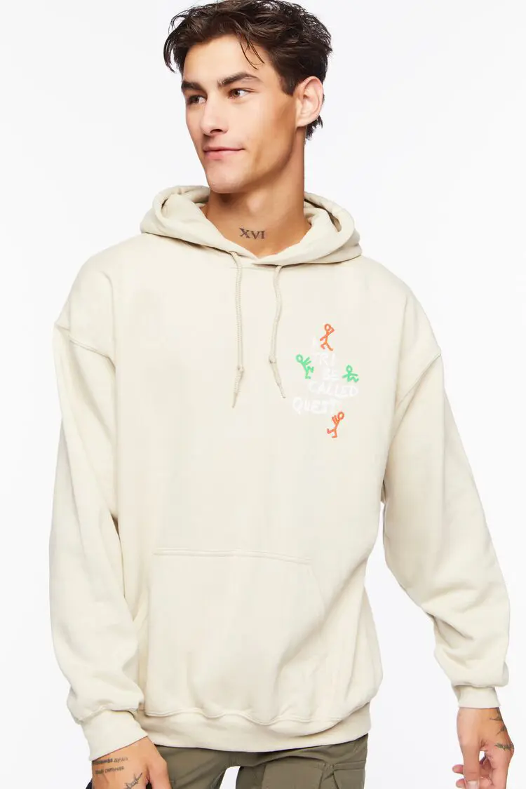 Forever 21 Forever 21 A Tribe Called Quest Graphic Hoodie Sand/Multi. 1