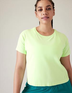 Athleta Ether Seamless Tee green