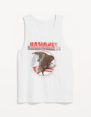 The Ramones® Gender-Neutral Graphic Tank Top for Adults white