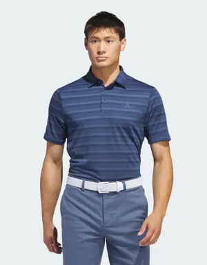 Two-Color Striped Polo Shirt