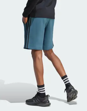 Essentials Fleece 3-Stripes Shorts