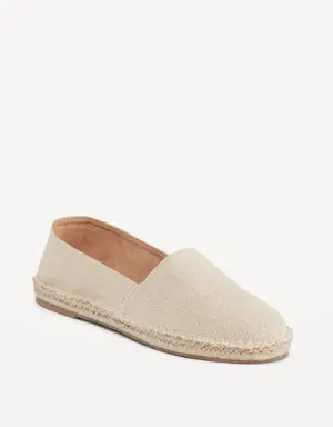 Old Navy Canvas Espadrille Flats for Women white