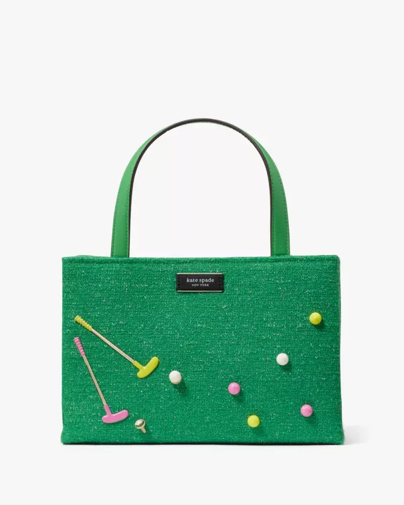 Kate Spade Sam Icon Astroturf Fabric Small Tote. 1