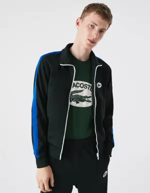Lacoste Men's Regular Fit High-Neck Zip-Up Sweatshirt