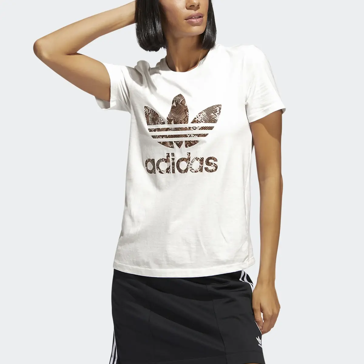 Adidas Snake Skin Trefoil Tee. 1