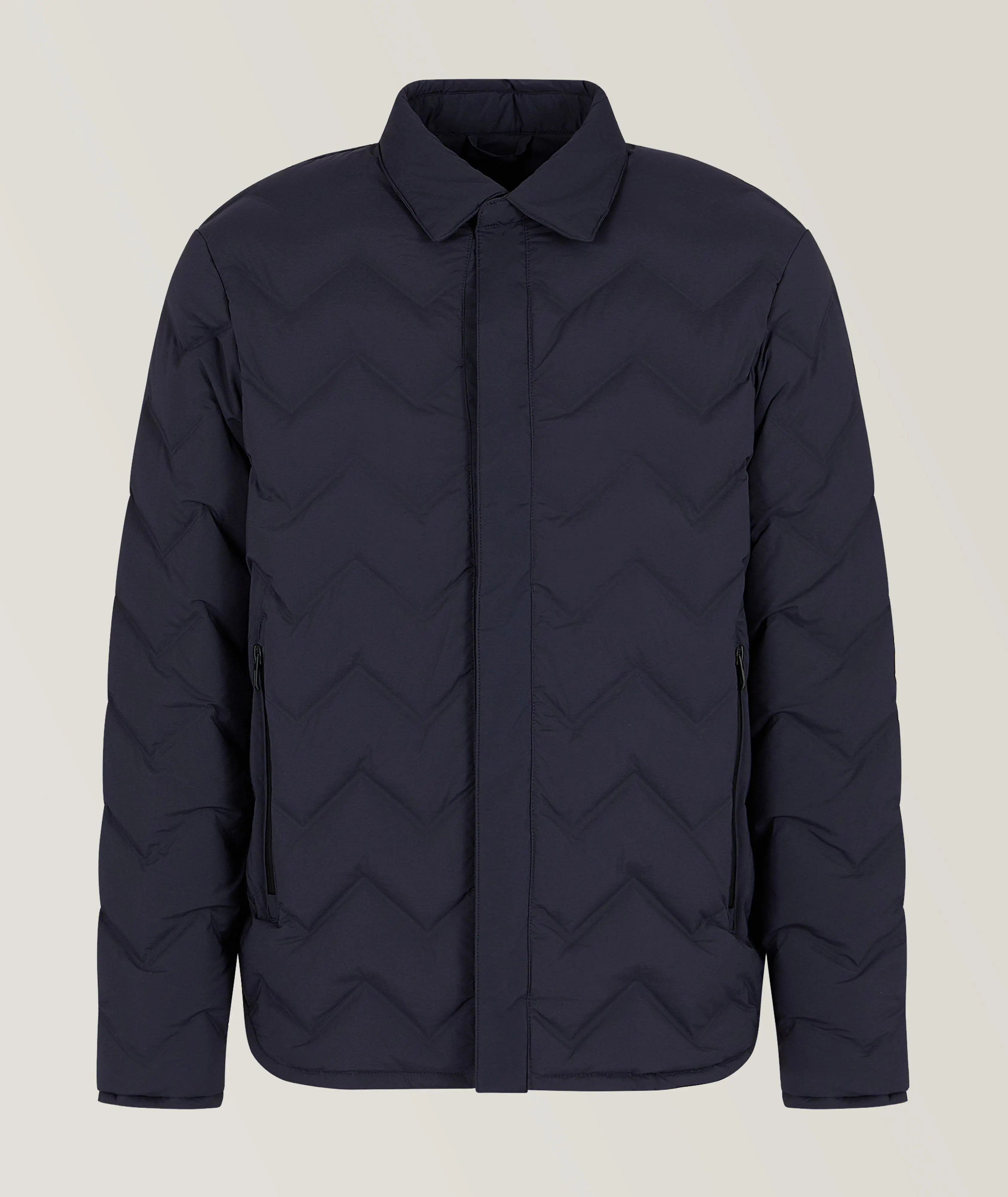 Harry Rosen Quilted Chevron Down Jacket. 1