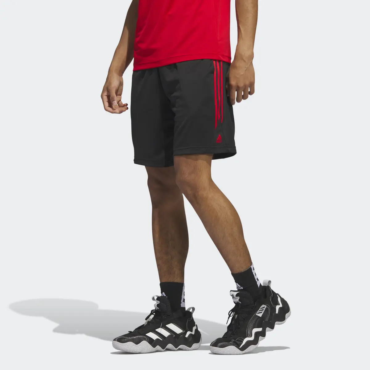 Adidas Legends 3-Stripes Basketball Shorts. 1