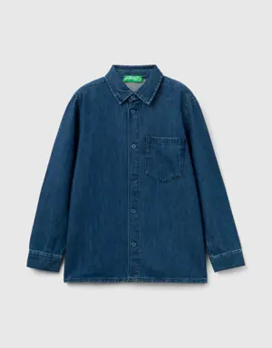 jean shirt with pocket