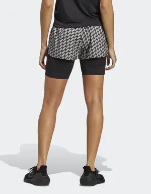 Shorts de Running 2 en 1 adidas x Marimekko Run Icons Logo 3 Barras