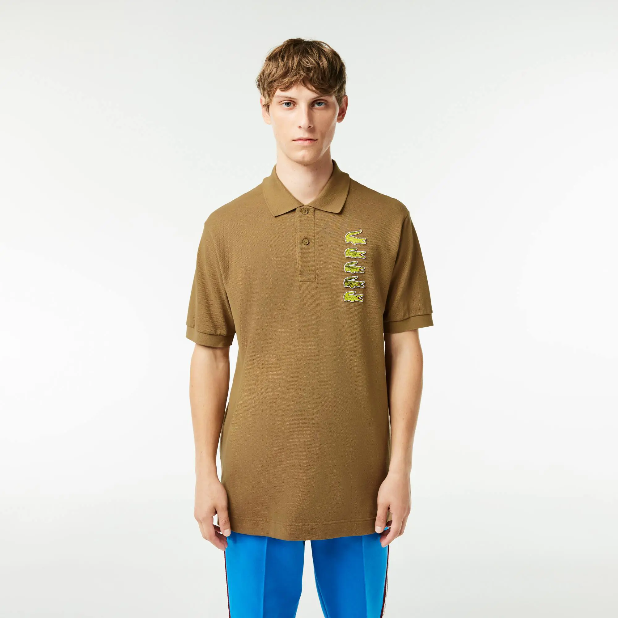 Lacoste Polo de piqué con insignia del cocodrilo. 1