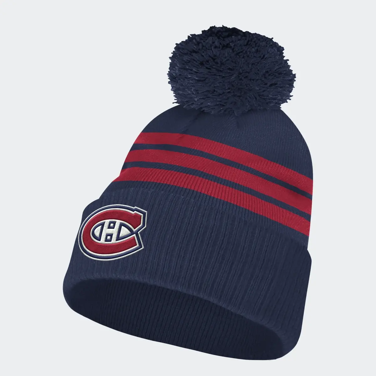 Adidas Canadiens Cuffed Pom Beanie. 1