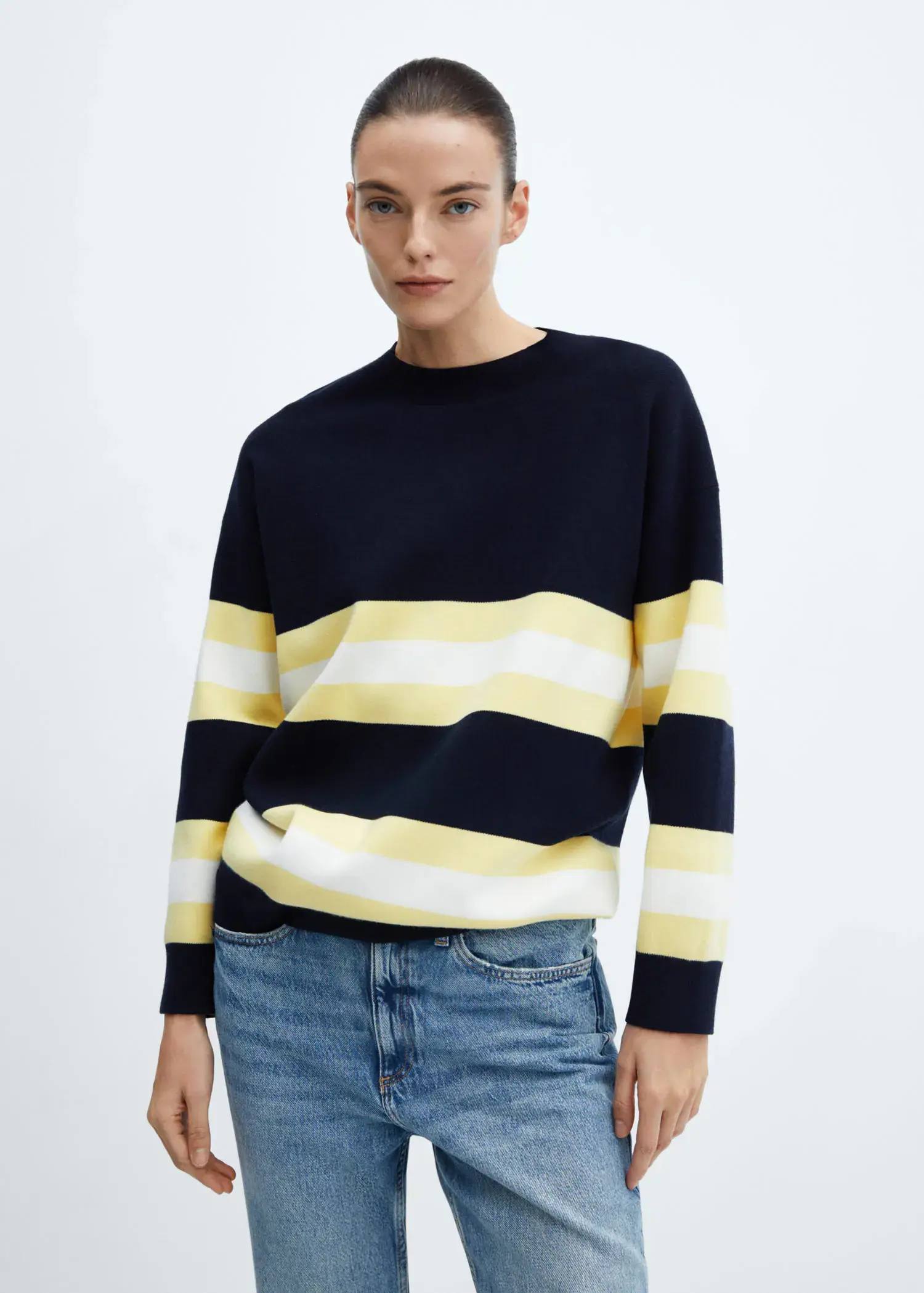 Mango Striped knit sweater. 2