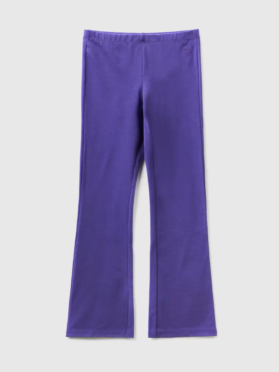 Benetton flared leggings in stretch cotton. 1