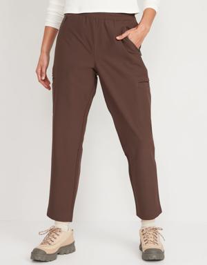 Old Navy High-Waisted All-Seasons StretchTech Slouchy Taper Cargo Pants for Women brown