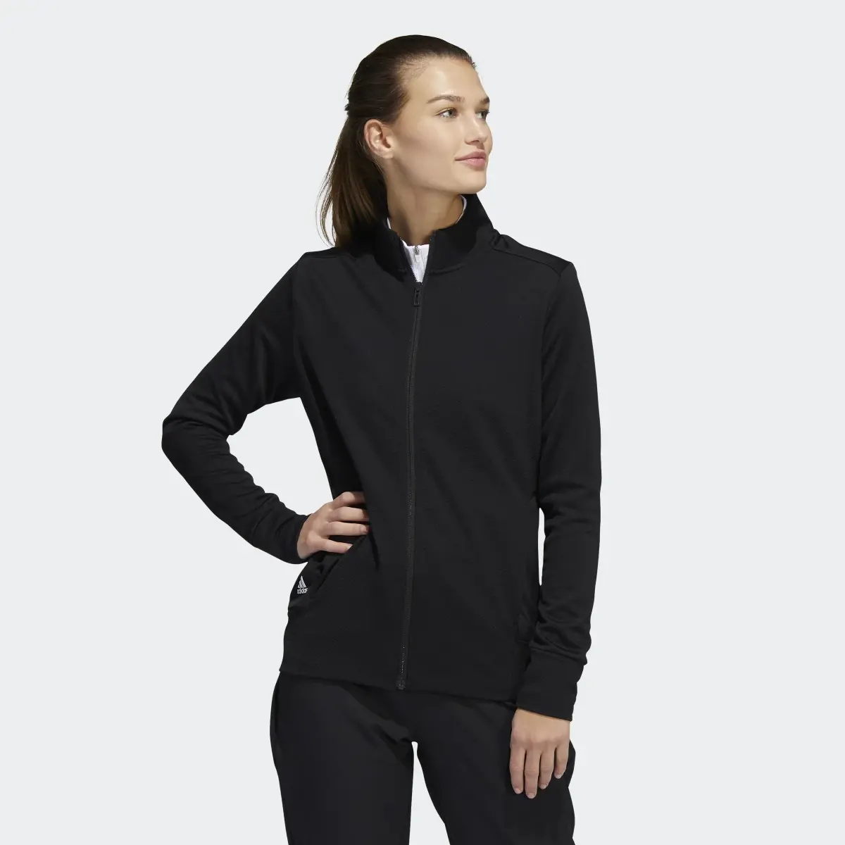 Adidas Veste texturée zip intégral. 2