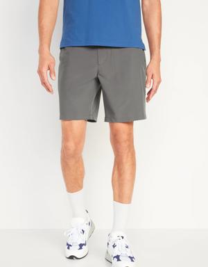 StretchTech Go-Dry Cool Ripstop Chino Shorts -- 7-inch inseam gray